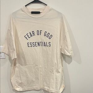 Essentials Cream Short Sleeve Tee